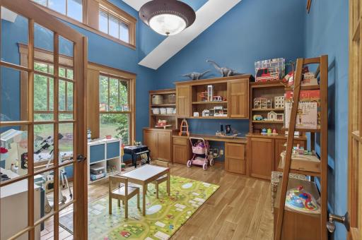 Fabulous office with another vaulted ceiling