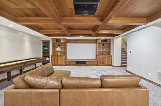 Built-in theater system stays with the house