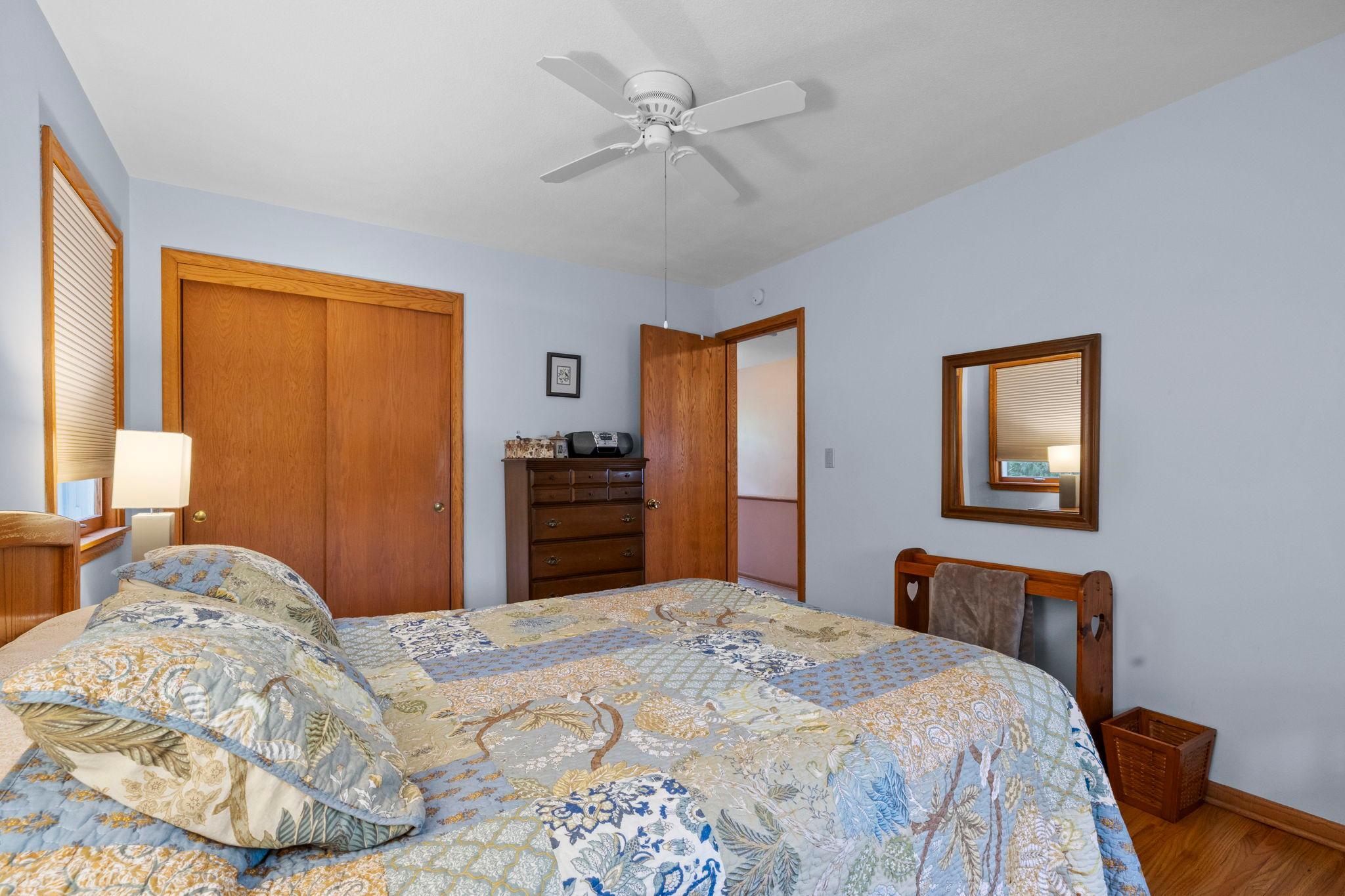Primary bedroom with closet