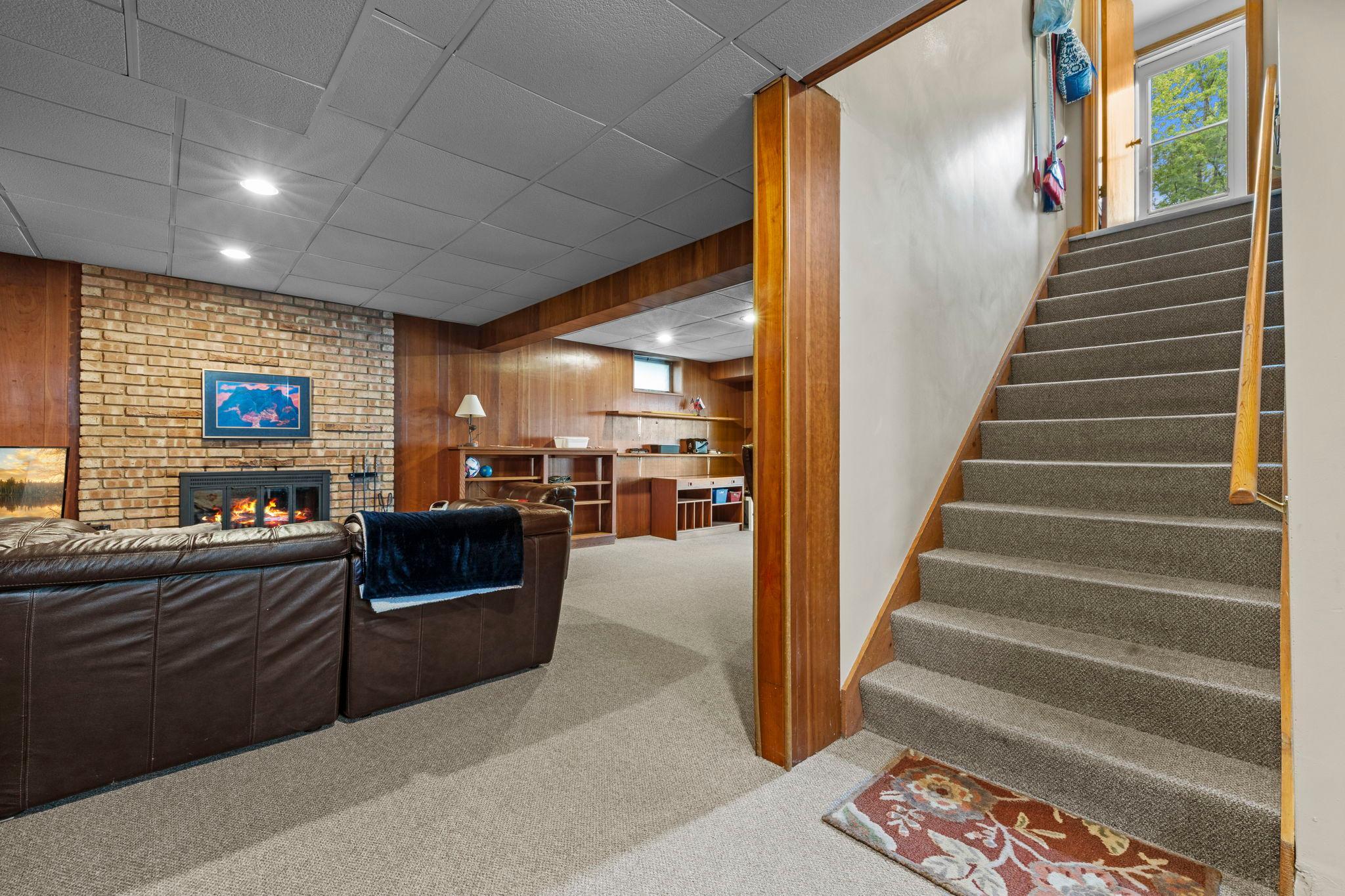 Stairs to lower level