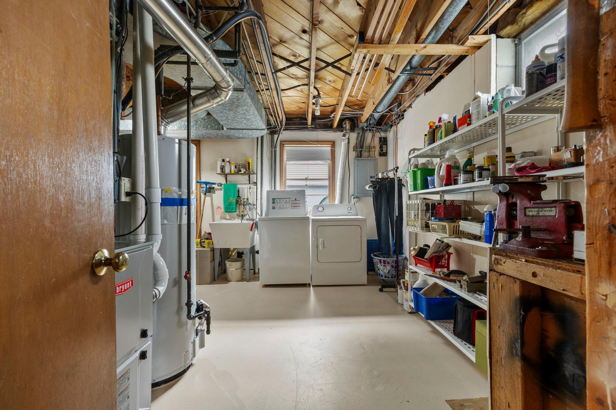 Utility room with laundry area