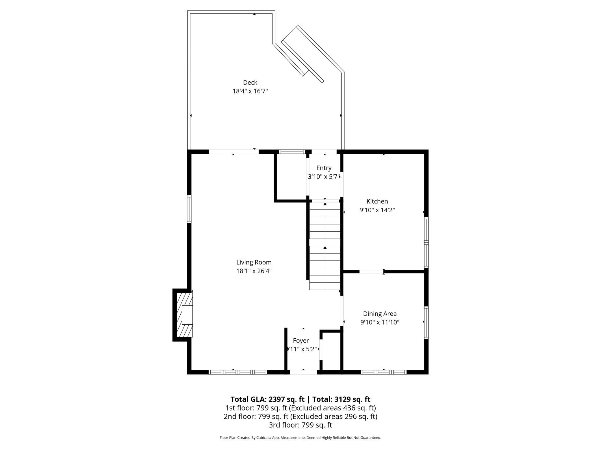 Main level floor plan