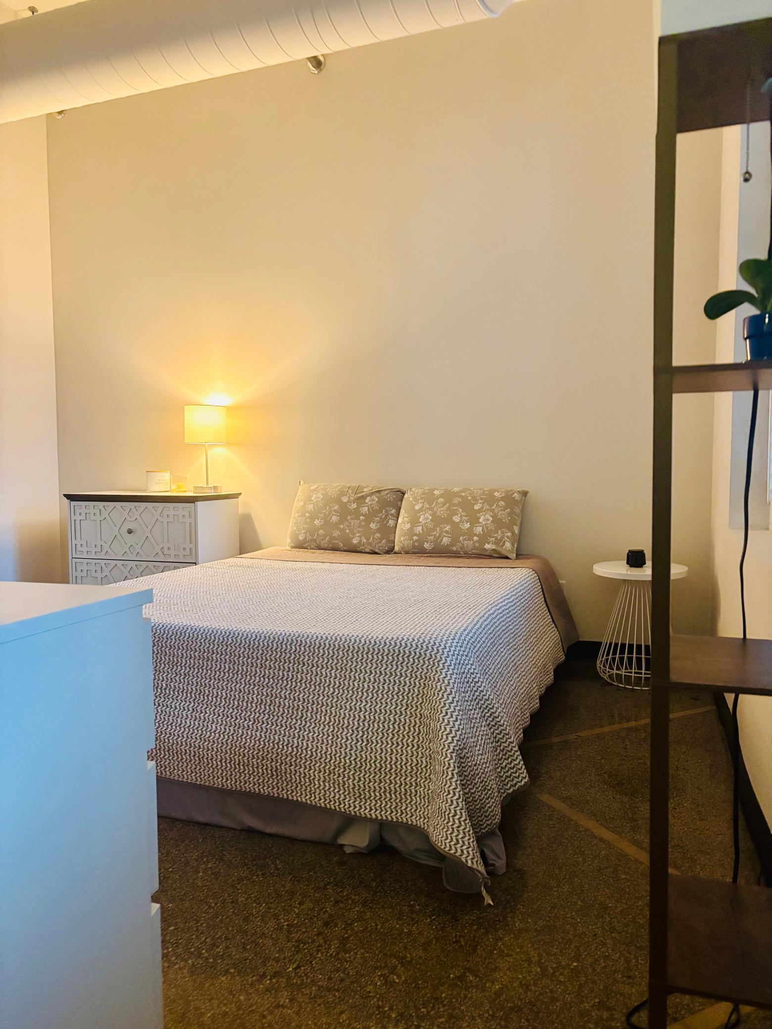 Roomy seperate bedroom area allows plenty of room for a King-sized bed2.jpg