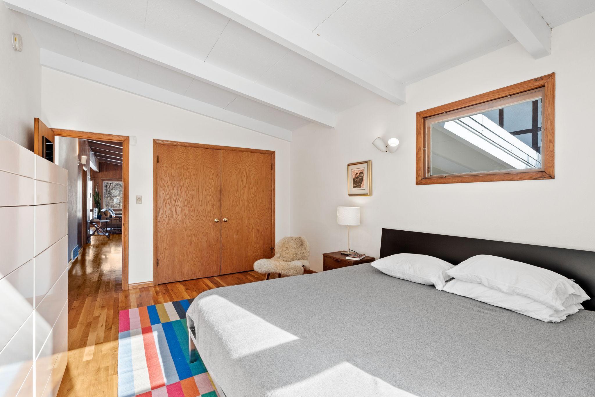 All bedrooms have massive closets.