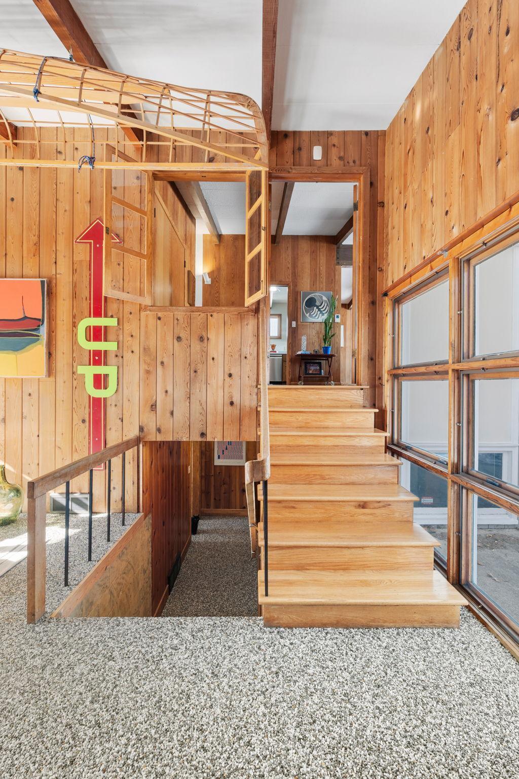 This architect designed home boasts great flexibility between levels.