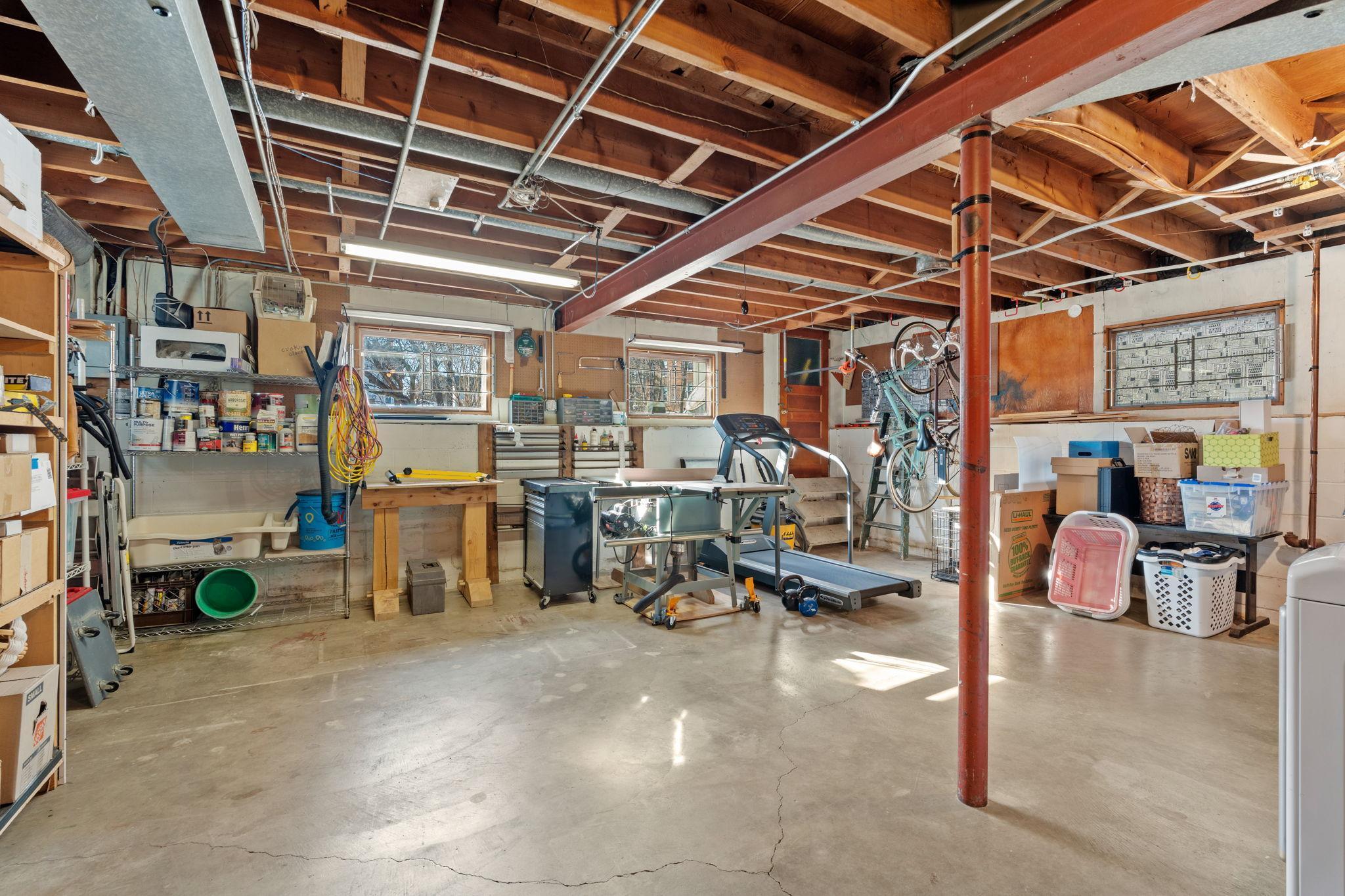 The lower level workshop is a true surprise.