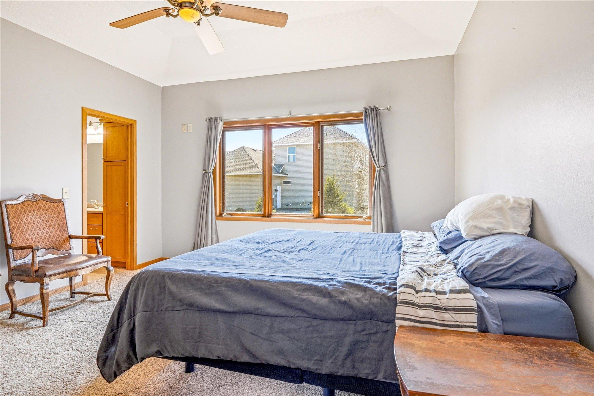 The large main level primary ensuite is so convenient