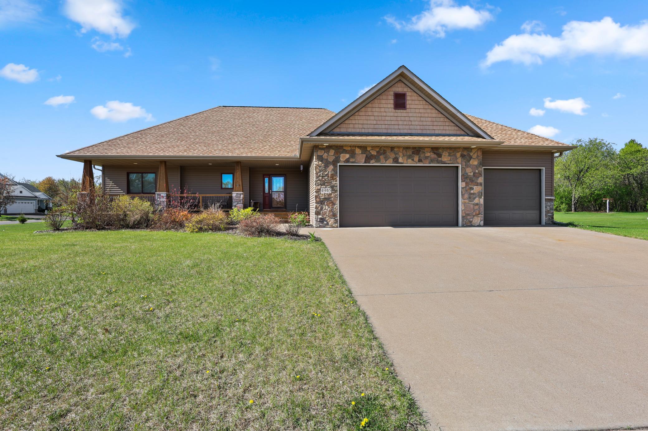 Large rambler with all living facilities on the main level