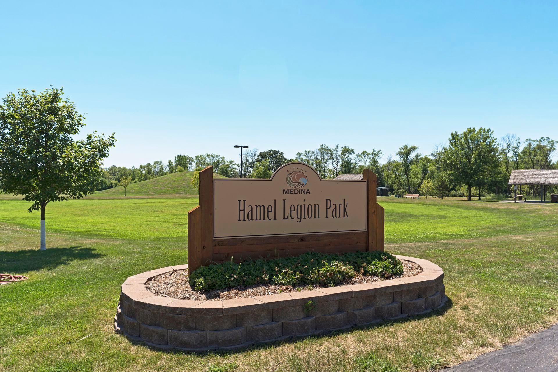 Hamel park across street