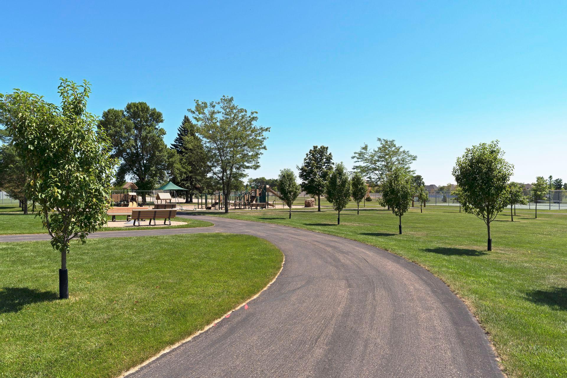 Walking trails acorss street