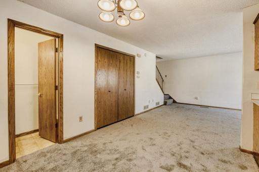 To The Left, Just Off The Dining Area, Is A Half Bath - So Convenient