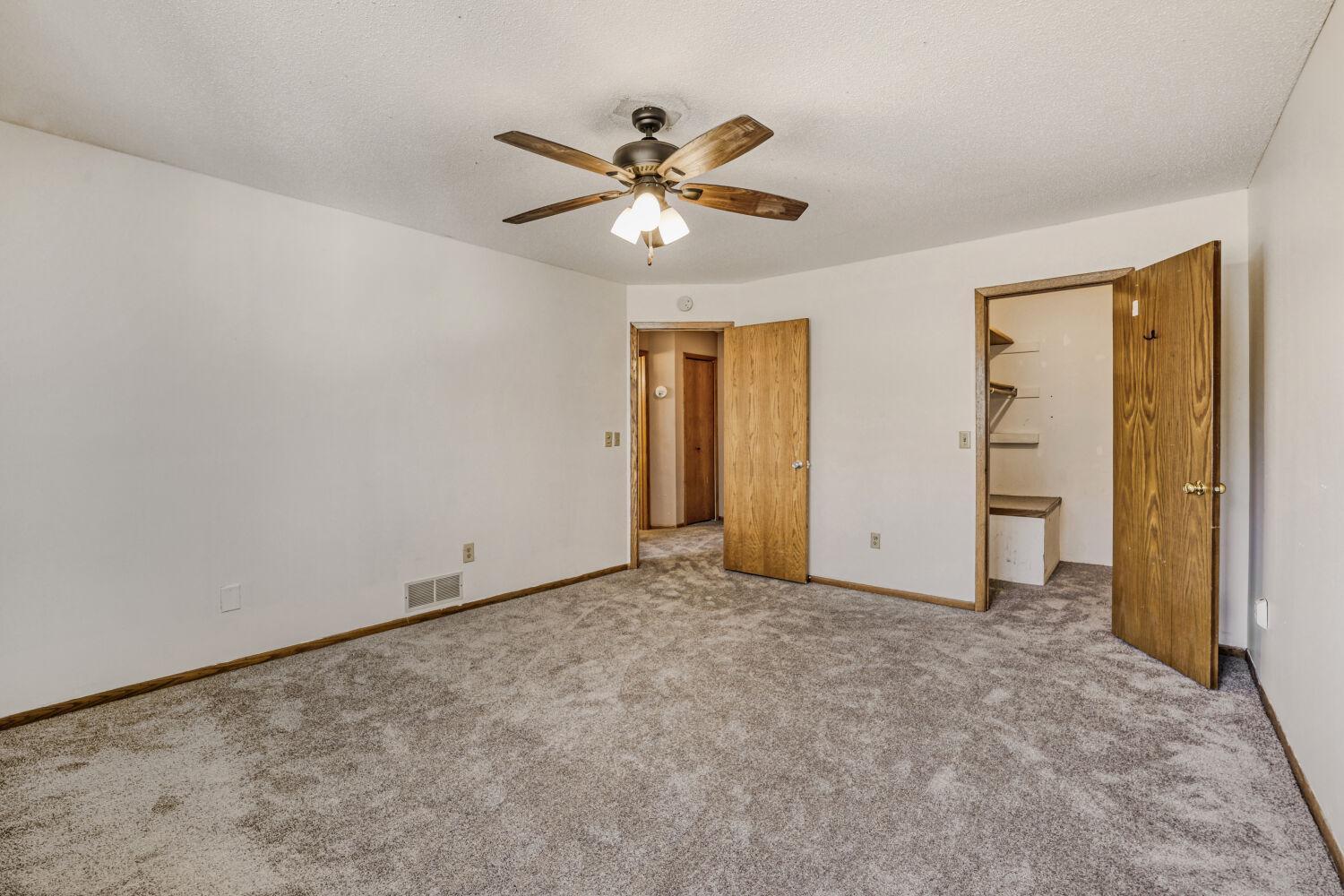 Primary Bedroom Is Large And Has A Nice Size Walk-In Closet!