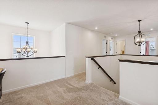 Large 2nd floor with (4) total bedrooms, (1) full bathroom, and laundry room all on one floor.