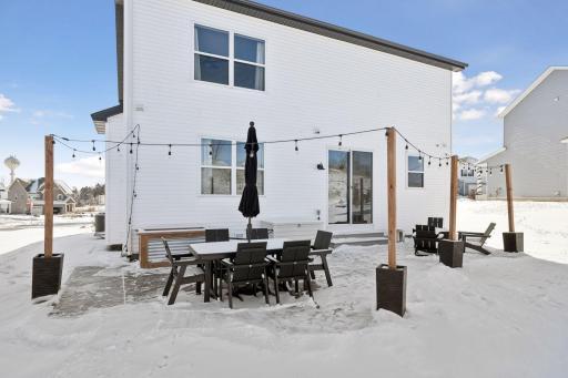 Large patio with ample space for seating.