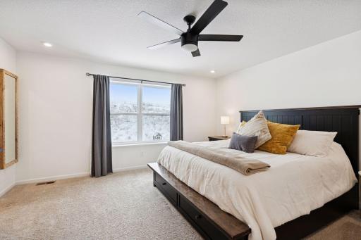 Recently installed ceiling fans in each bedroom on second floor.