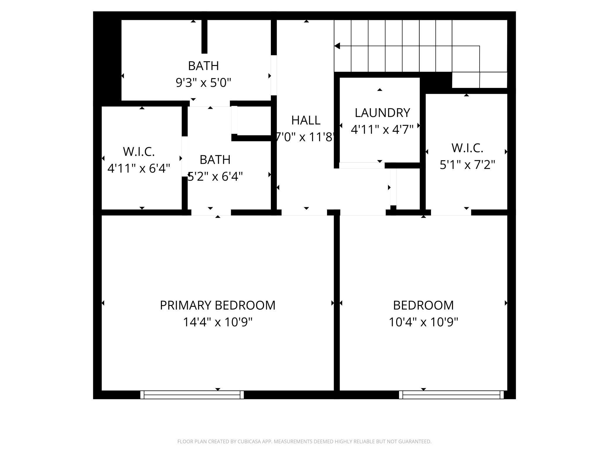Upper Level Floor Plan