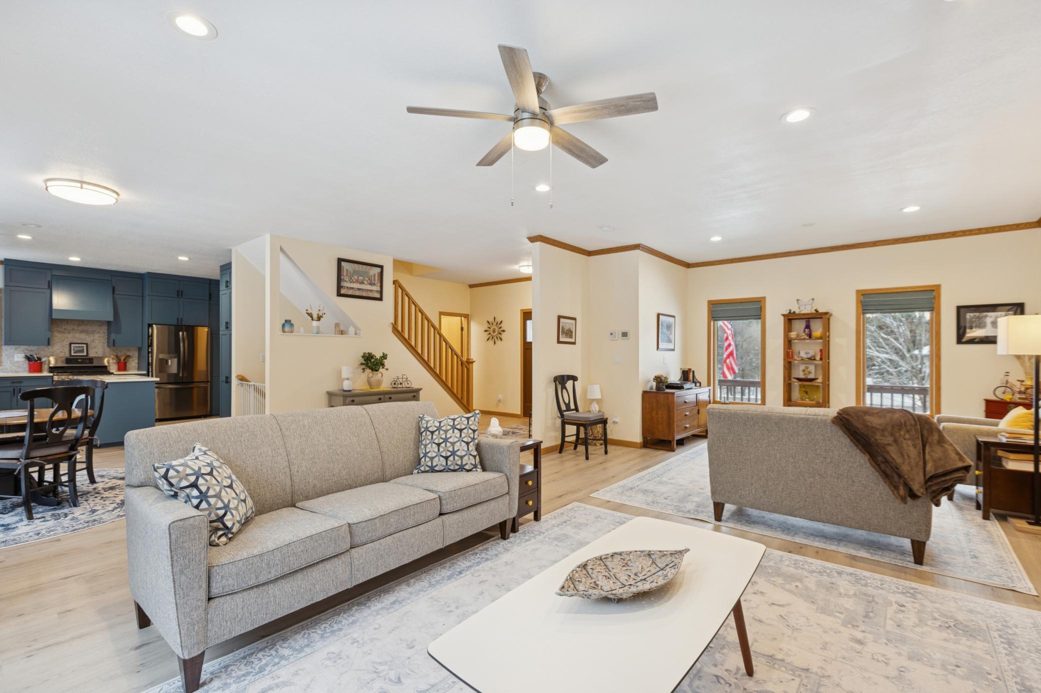 Fresh, updated finished throughout make the home feel warm and welcoming.