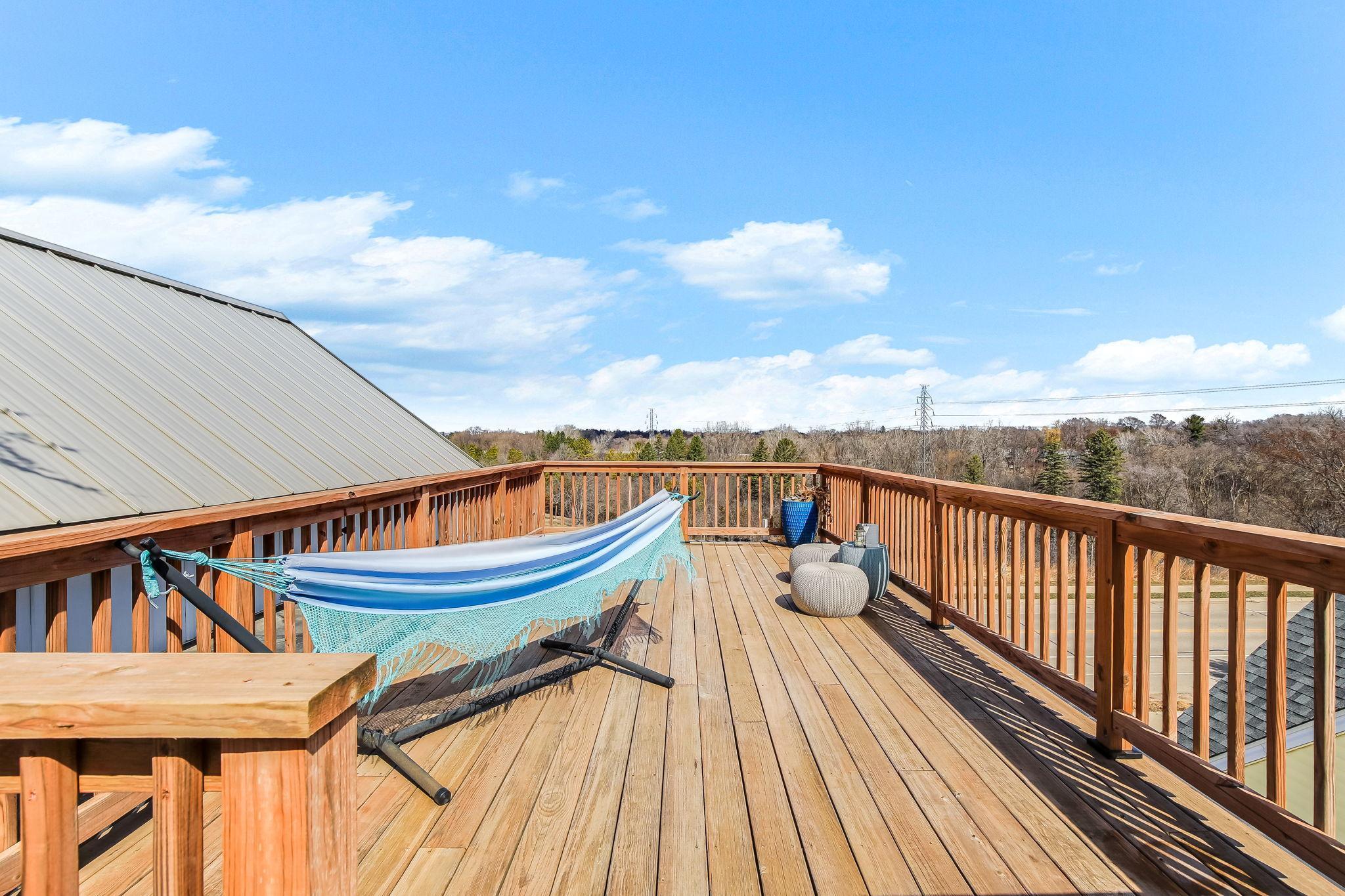 Perfect retreat for outdoor dining, lounging, or soaking in the scenery