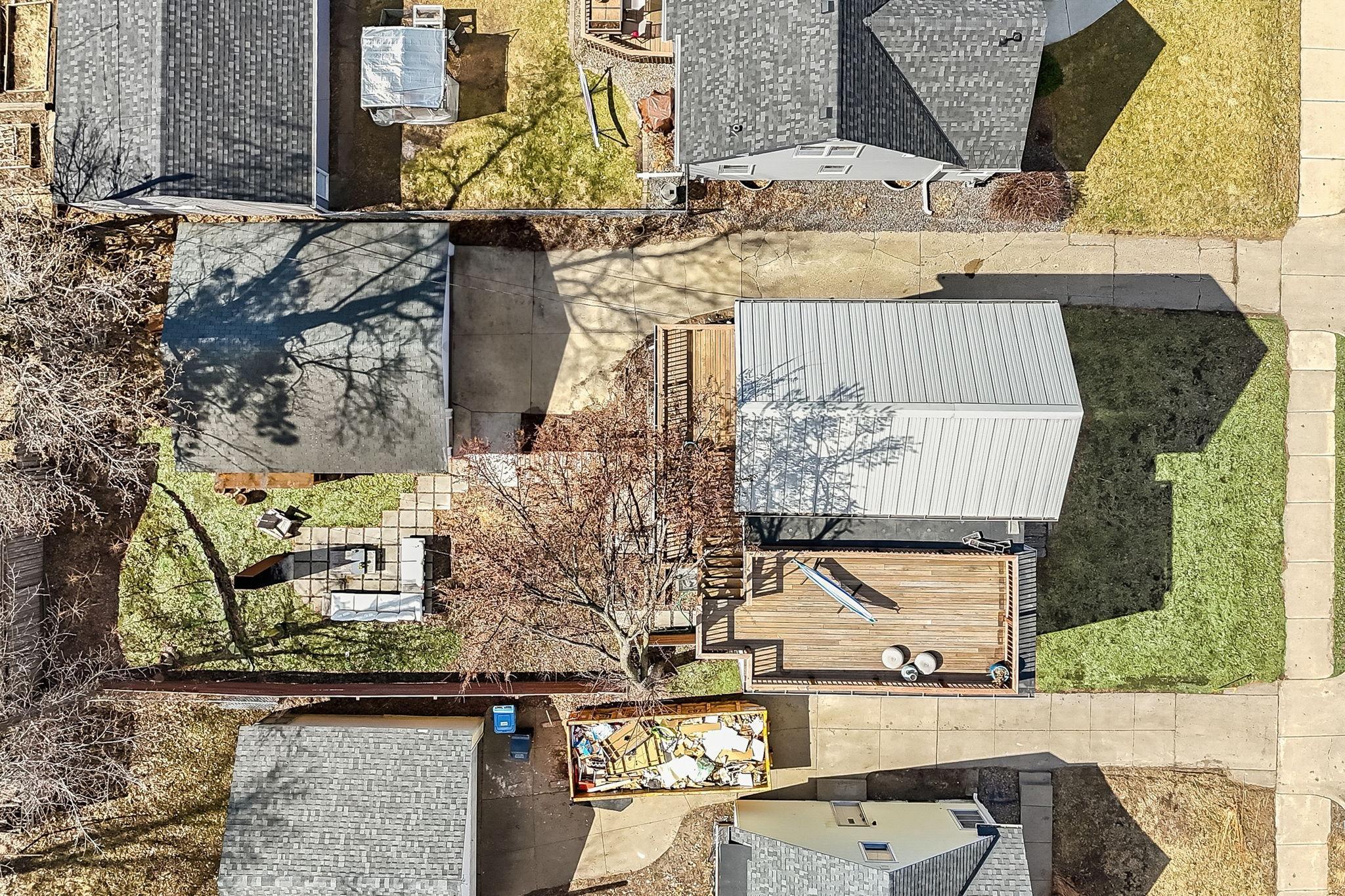 Stunning aerial view showcasing your private rooftop deck—perfect for entertaining and soaking in the views