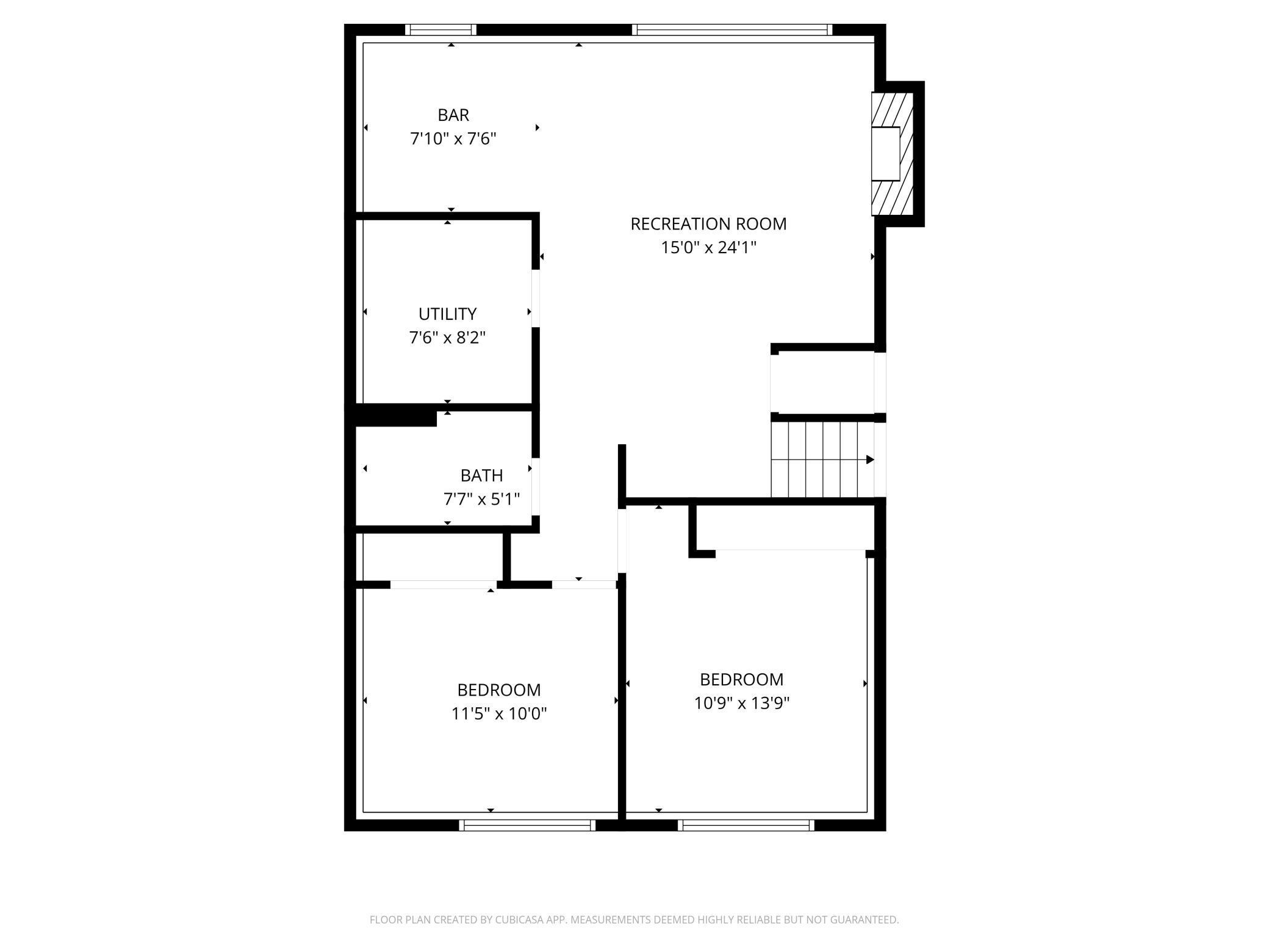 Lower level floorplan