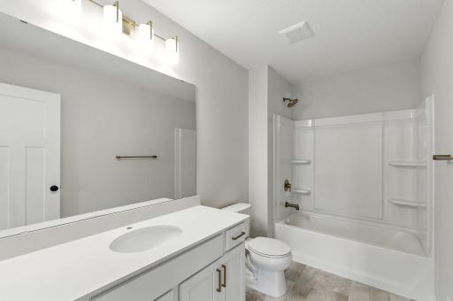 Upper Level Bathroom (Photo of similar home - Colors and selections will vary)
