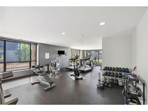 Stay active without leaving home in the fully equipped fitness center, offering modern machines and space for cardio, strength training, and stretching—perfect for keeping wellness a priority year-round.