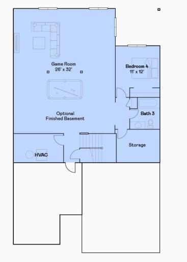 Birmingham finished basement floorplan