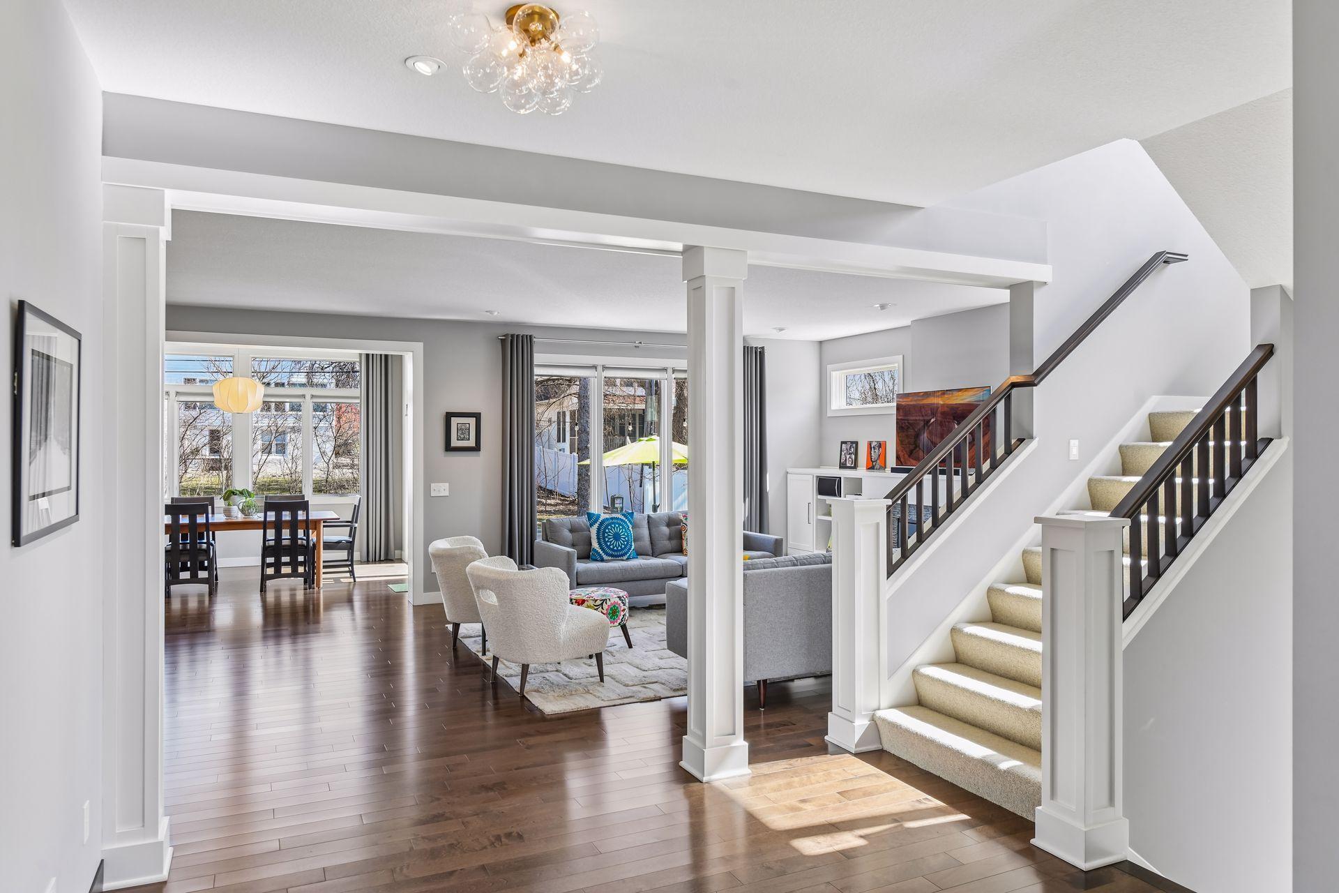 Easy flowing floor plan.