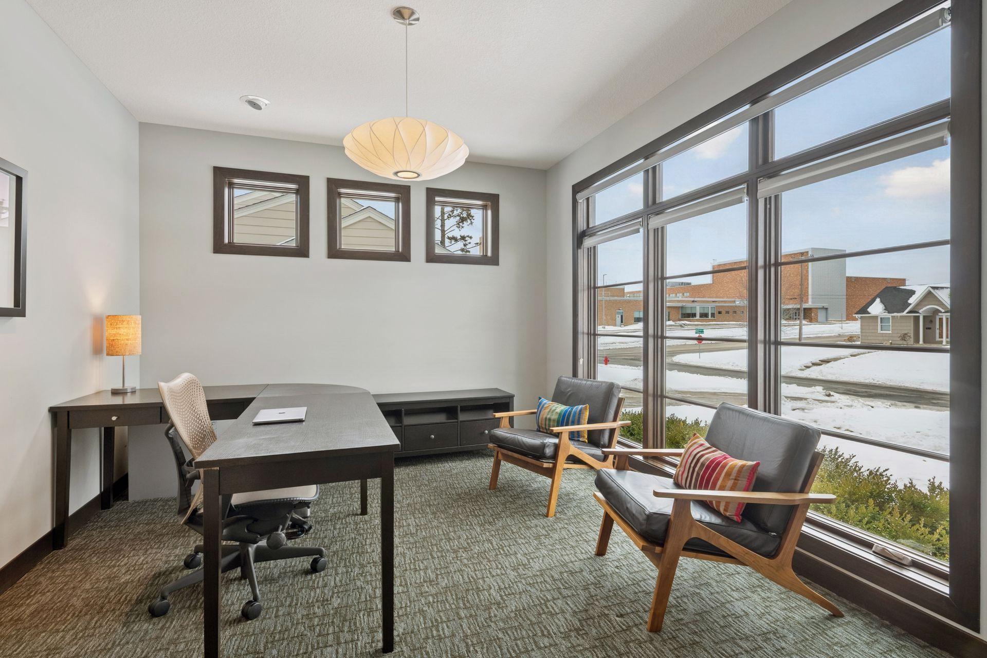 Home filled with glass and sunlight