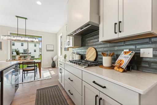 Spacious kitchen/dining area.