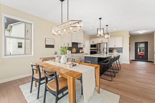 Room to extend your dining table.