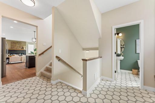 Fantastic mudroom entering from the garage.