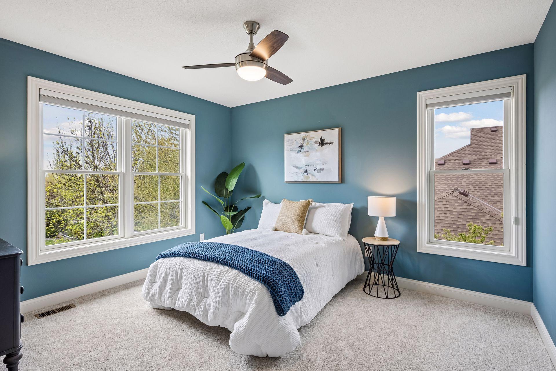 Sunny fourth bedroom upstairs
