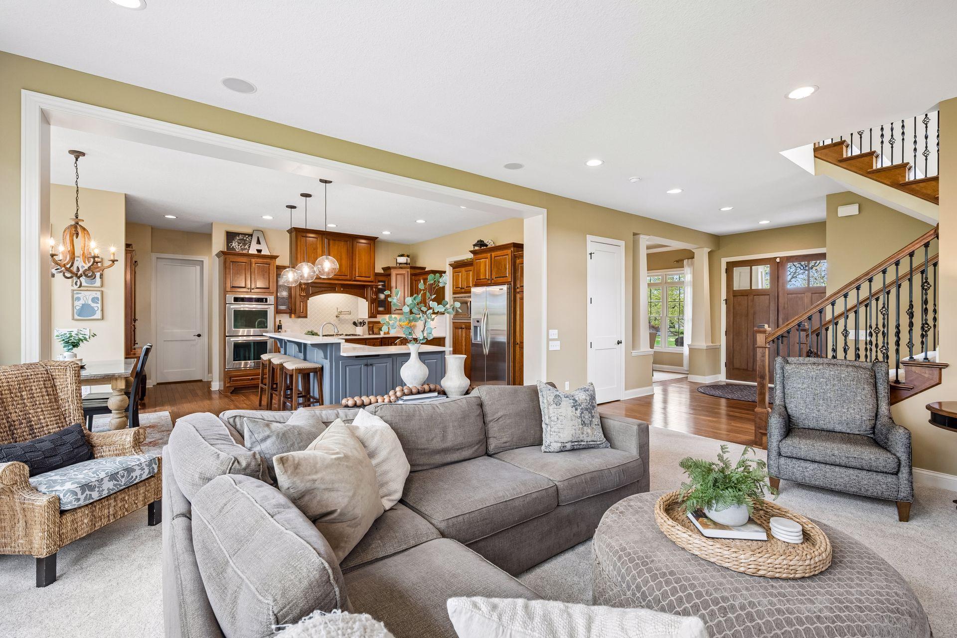 Open floor plan for easy living