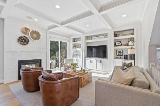 Built-in entertainment center in great room.