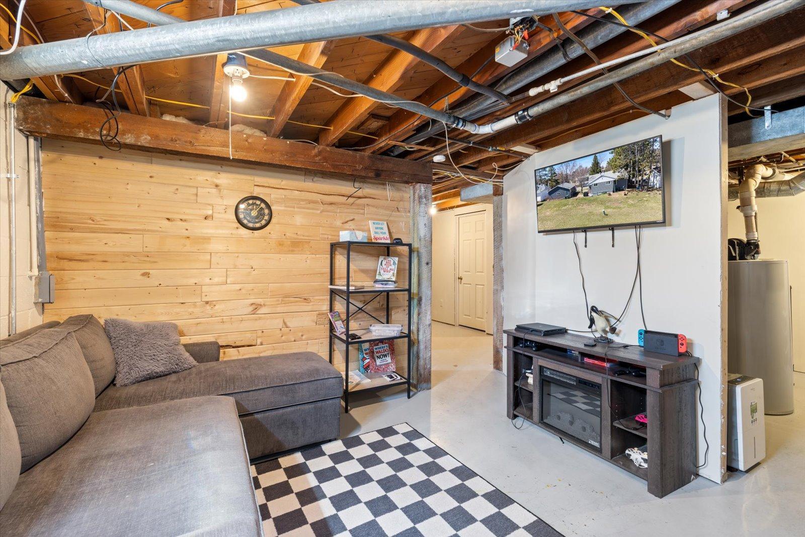 Downstairs living area
