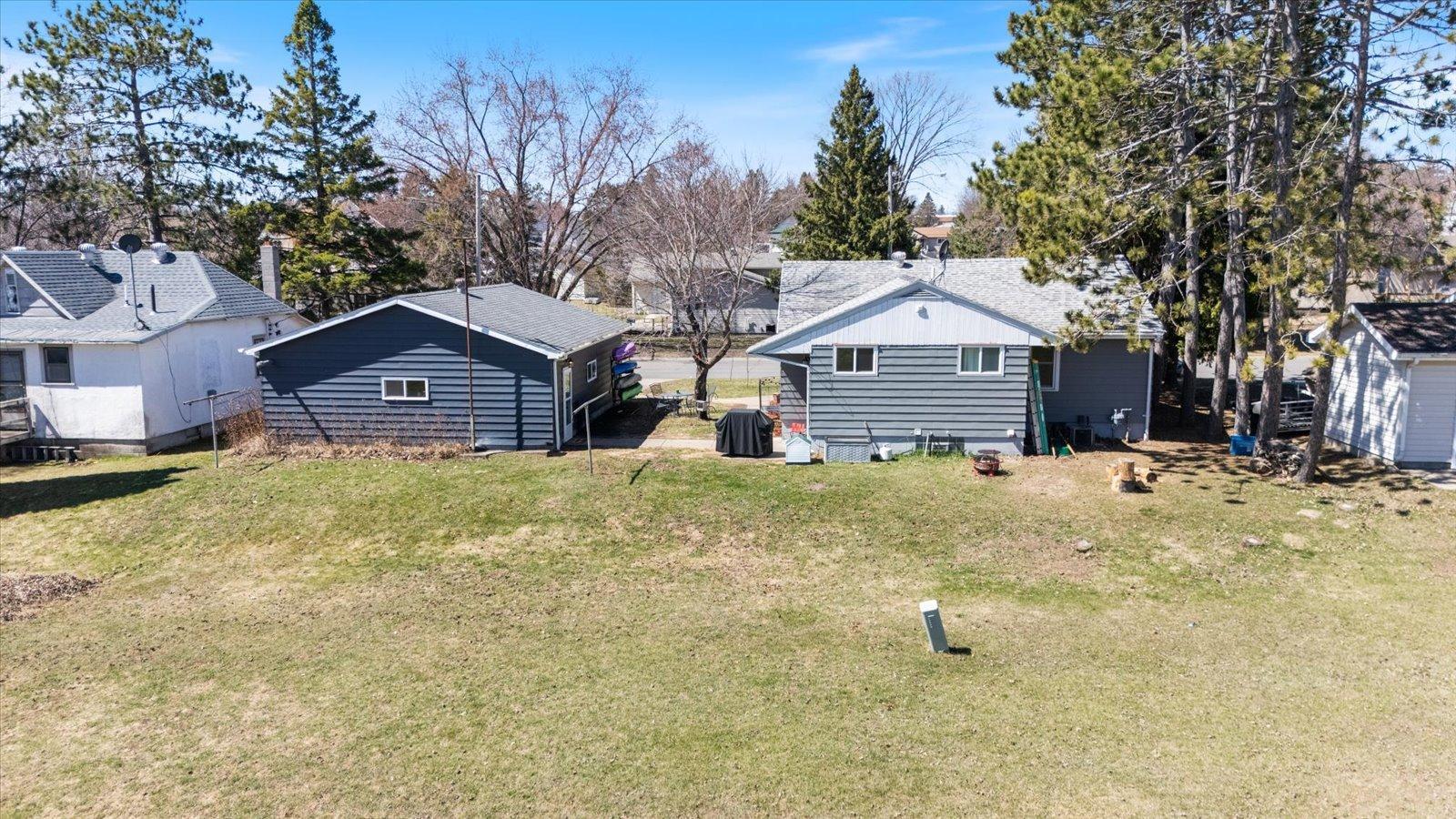 View of back of yard