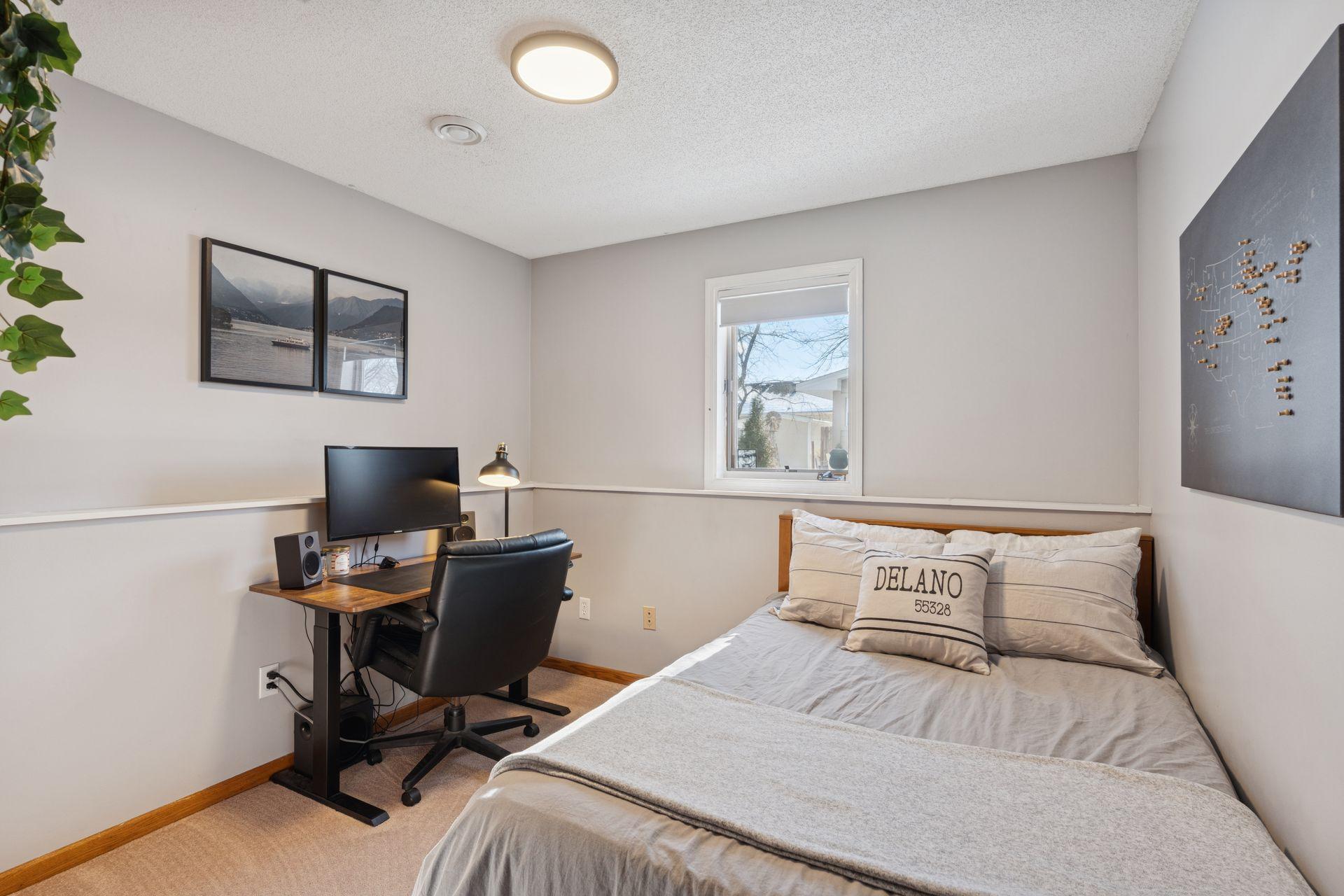 Third bedroom in the lower level.