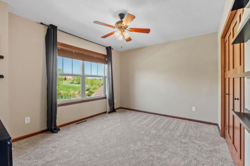 Bedroom located upstairs overlooks front of home with new carpet