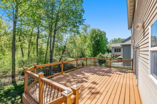The 22 x14 deck was painted May 2026. Sit outside and enjoy the views or entertain, grill or watch the kids play