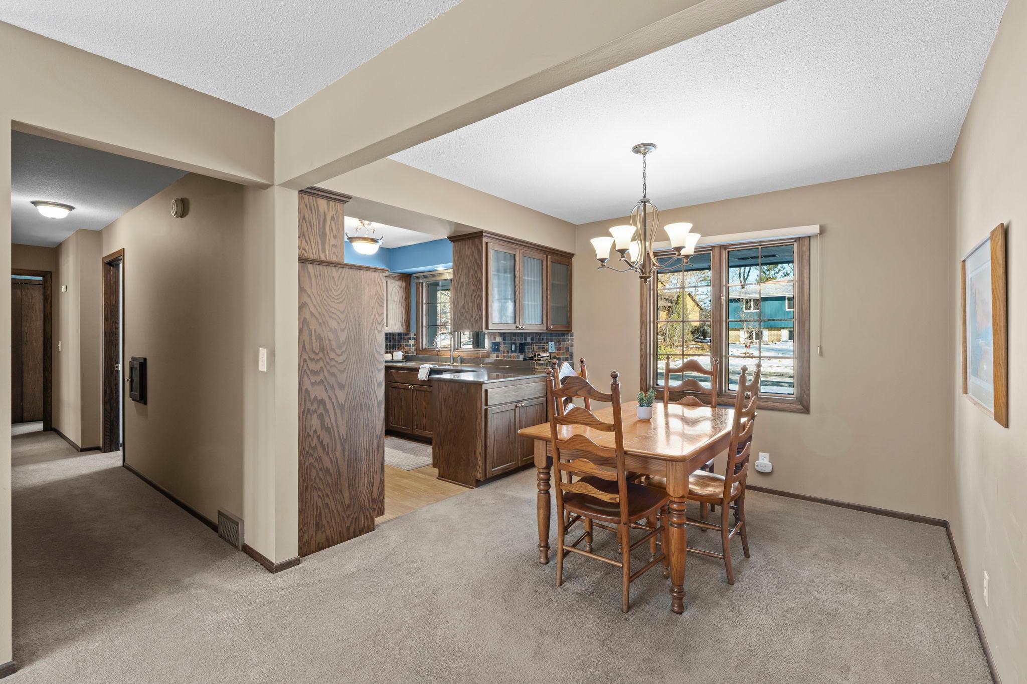 Large informal dining area.