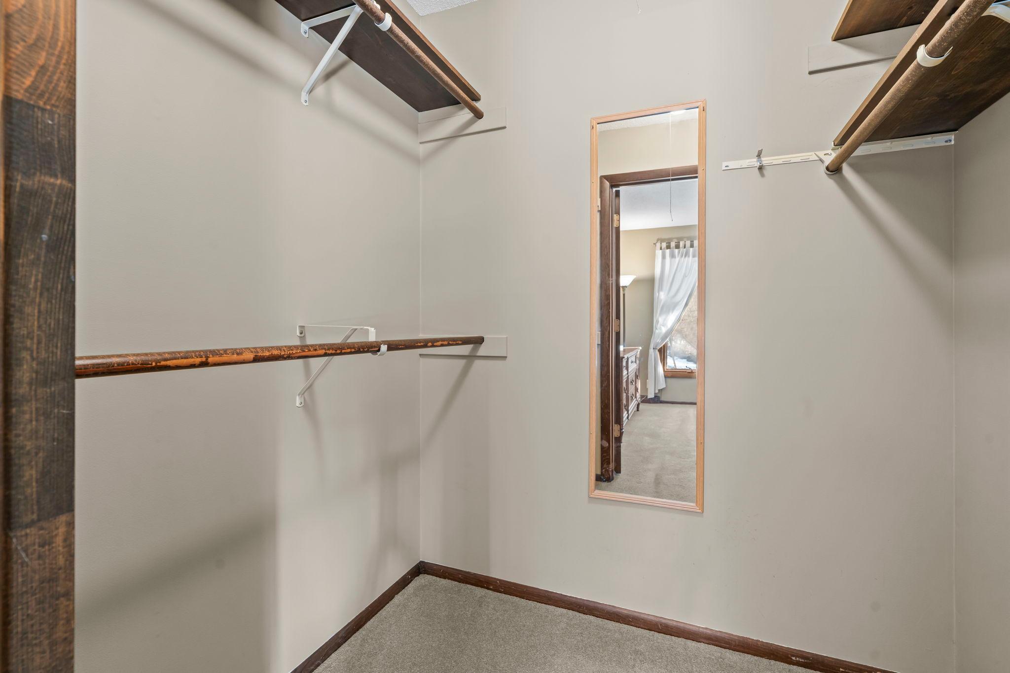 Primary bedroom features walk-in closet!