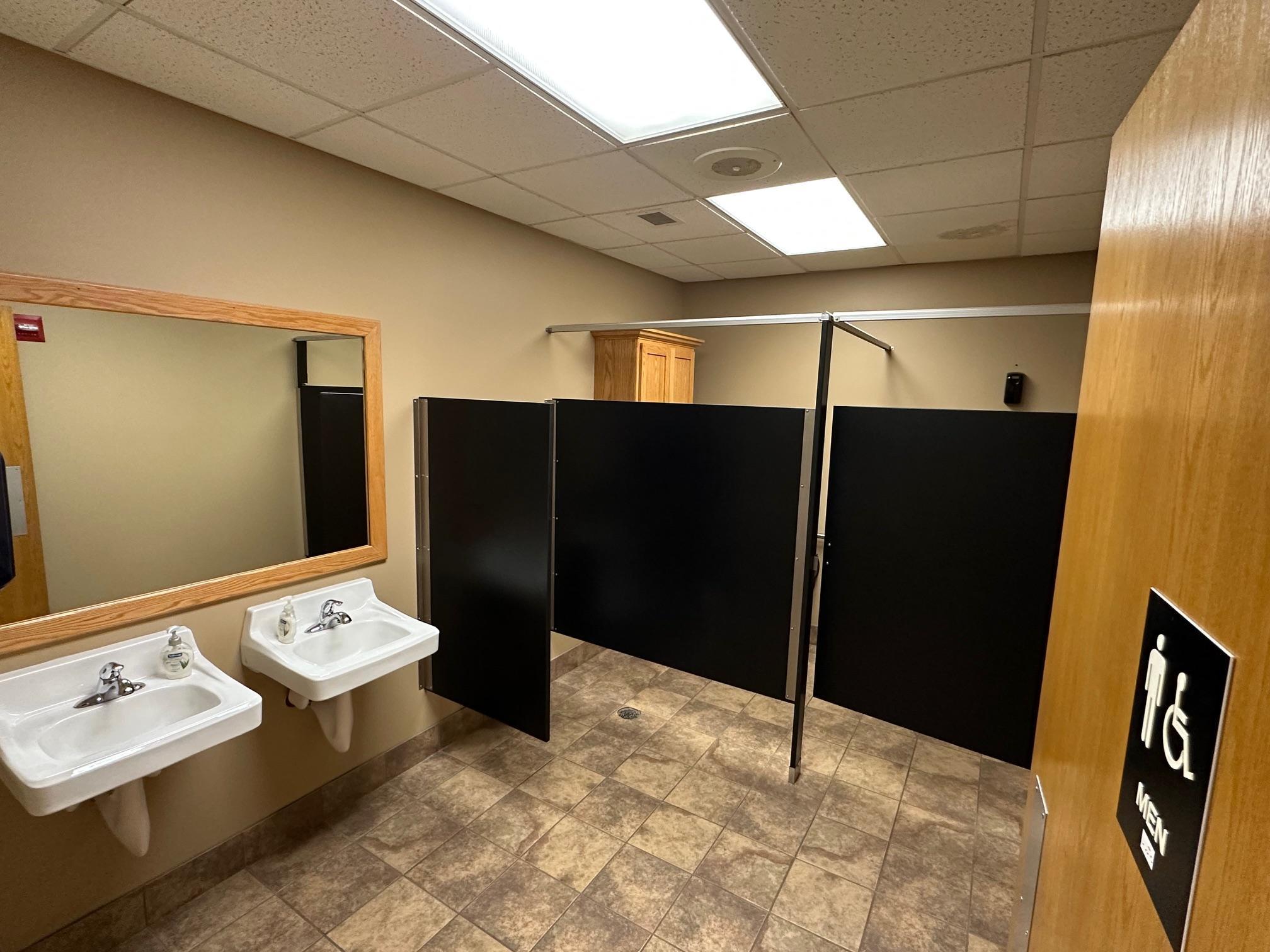 Example of restroom finishes