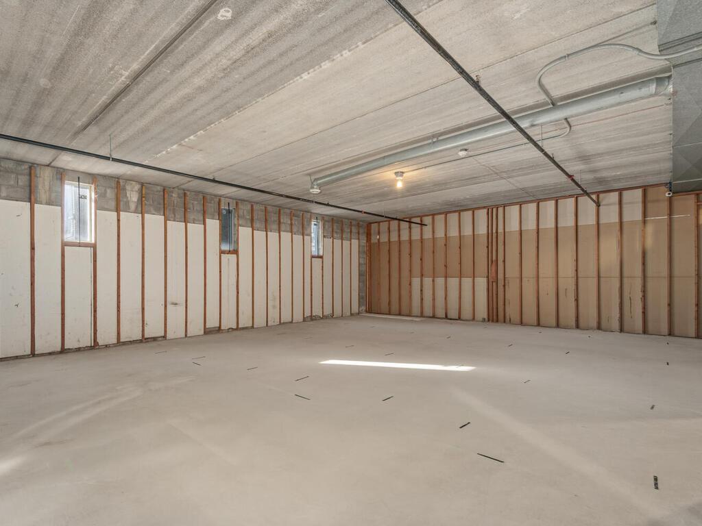 Lower level warehouse area.