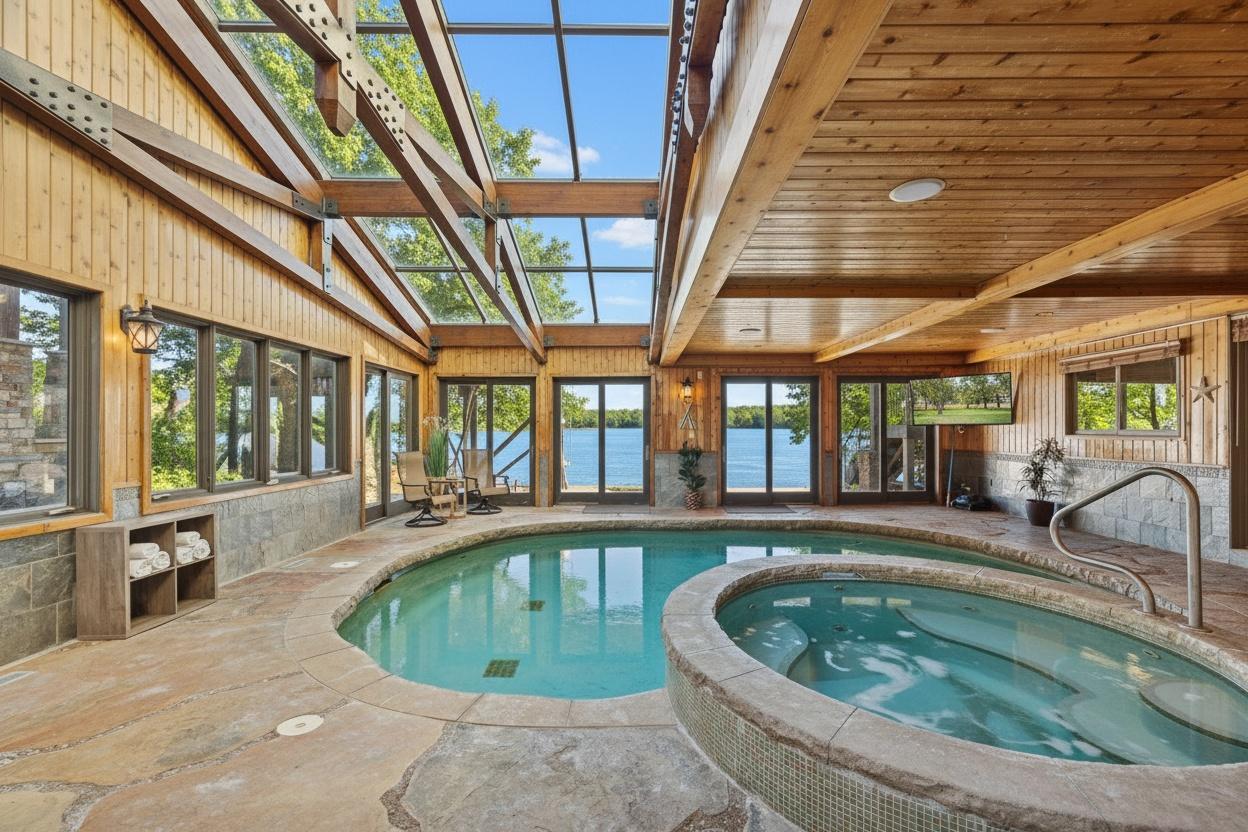 Indoor Pool and Spa for year round relaxation