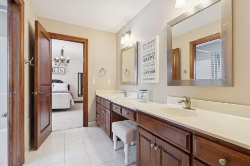 Jack and Jill Bathroom to Bedroom 3 and 4