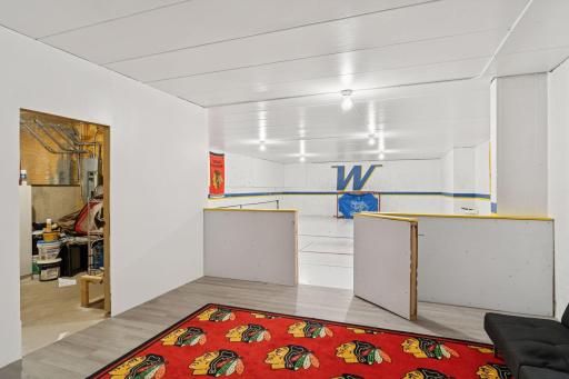 Discover the ultimate sport court in the lower level