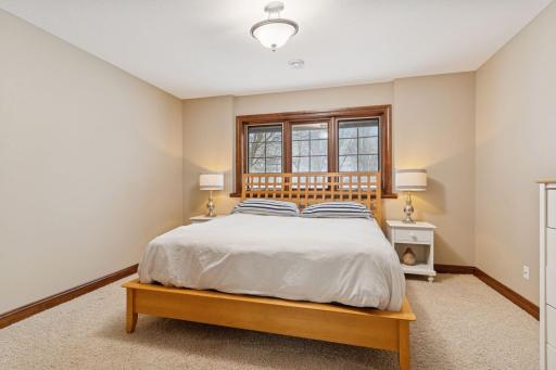 Fifth bedroom is located on the lower level