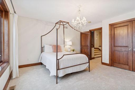 Second bedroom on the upper level with great closet space