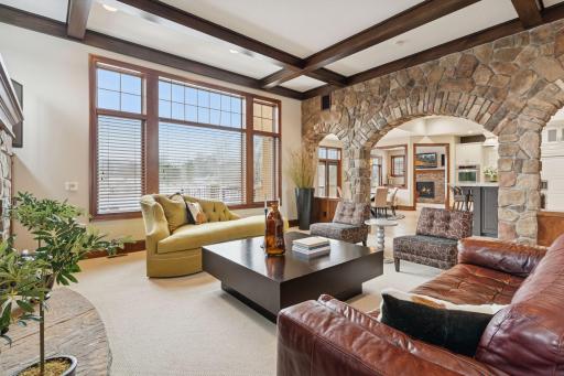 Tons of natural light in the living room